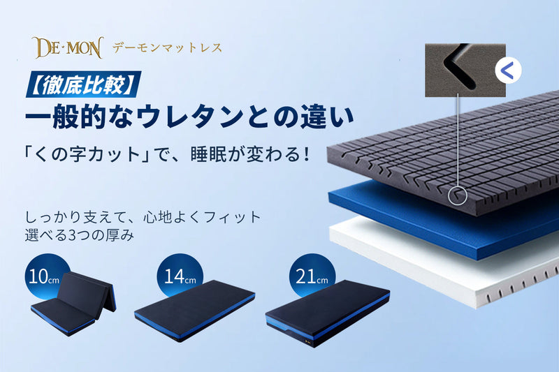 朝起きて体が重い…？ポケットコイルとウレタンマットレスを徹底比較！寝返りのしやすさや寿命の違いとは